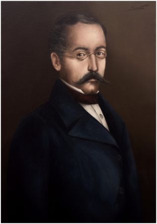 Muñoz, Jano. Retrato de D. José Joaquín Barreiro Ferro. 2019. Pazo Provincial. Presidencia (1865-1866)