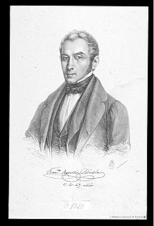 Retrato de Francisco Agustín Silvela, dibujo de Antonio Gómez Cros (BNE). Presidencia (1837-1838)