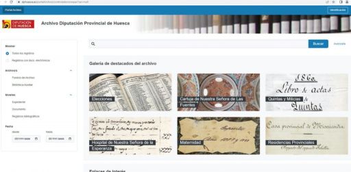 O Arquivo de Huesca pon en marcha un portal de difusión que achega a cidadanía á memoria histórica