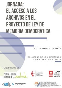 Xornada: “El acceso a los archivos en el Proyecto de Ley de Memoria Democrática”.