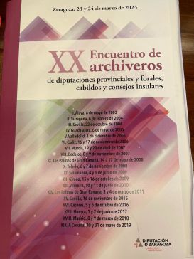 Participaremos no XX Encuentro de Archiveros de Diputaciones Provinciales y Forales, Cabildos y Consejos Insulares